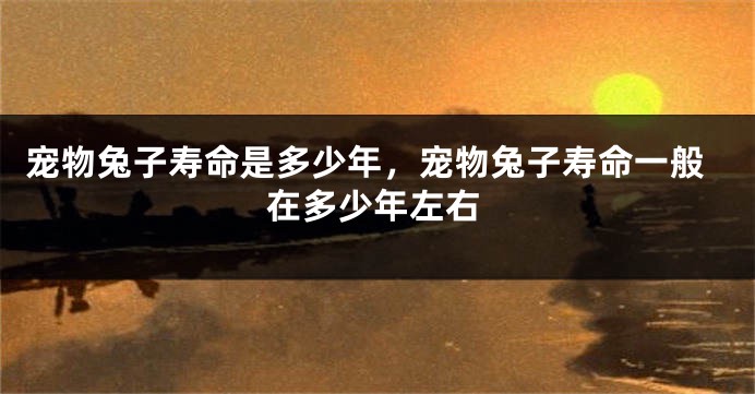 宠物兔子寿命是多少年，宠物兔子寿命一般在多少年左右