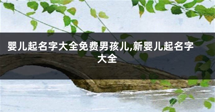 婴儿起名字大全免费男孩儿,新婴儿起名字大全