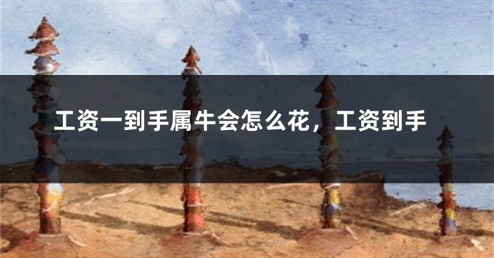 工资一到手属牛会怎么花，工资到手