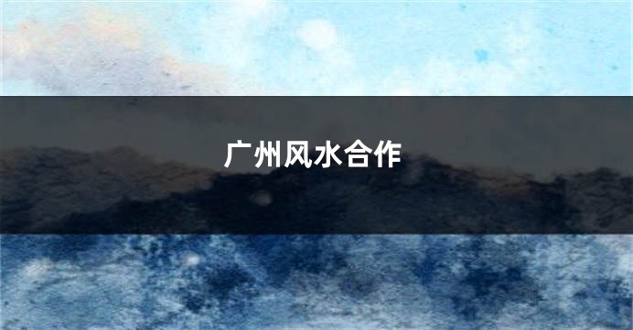 广州风水合作