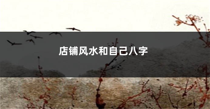 店铺风水和自己八字