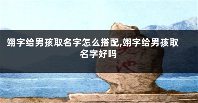 翊字给男孩取名字怎么搭配,翊字给男孩取名字好吗