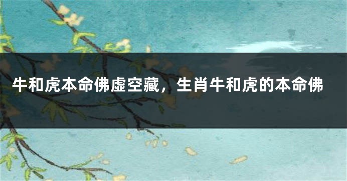 牛和虎本命佛虚空藏，生肖牛和虎的本命佛
