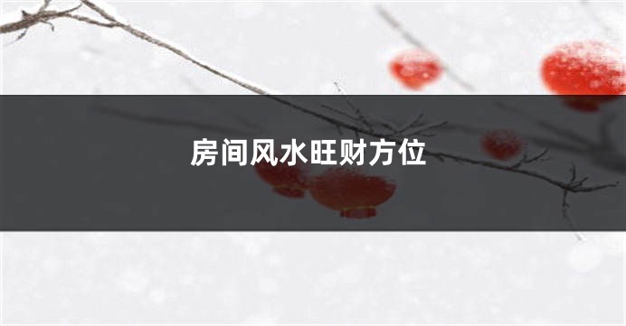 房间风水旺财方位