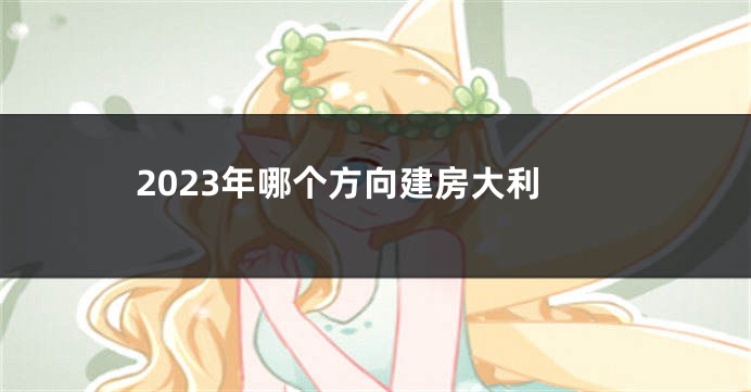 2023年哪个方向建房大利