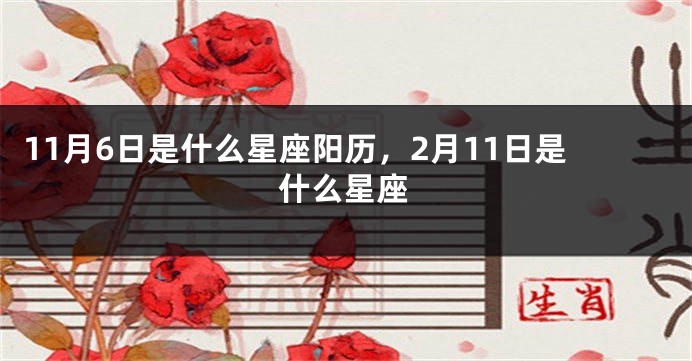 11月6日是什么星座阳历，2月11日是什么星座