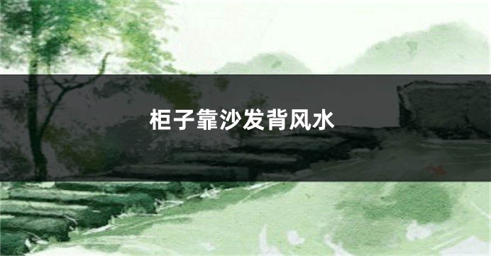 柜子靠沙发背风水