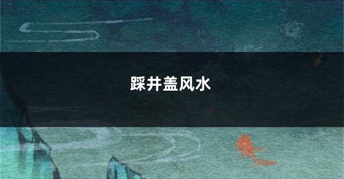 踩井盖风水