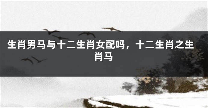 生肖男马与十二生肖女配吗，十二生肖之生肖马