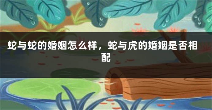 蛇与蛇的婚姻怎么样，蛇与虎的婚姻是否相配