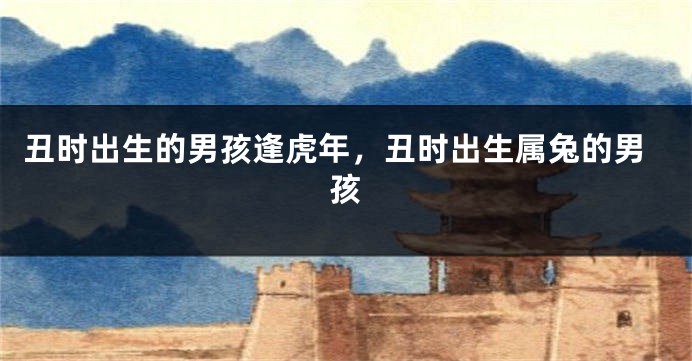丑时出生的男孩逢虎年，丑时出生属兔的男孩