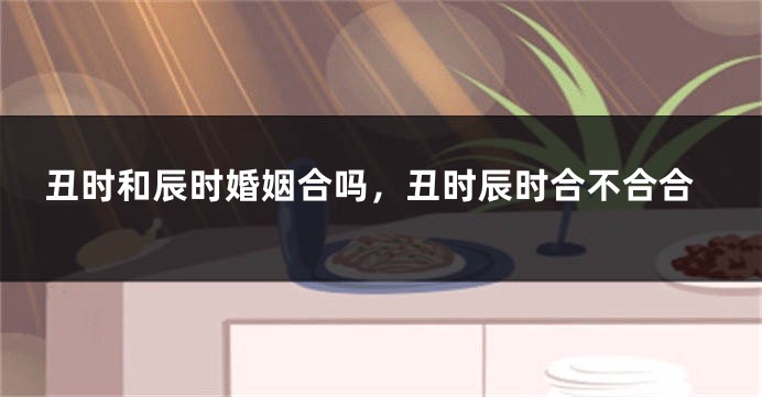丑时和辰时婚姻合吗，丑时辰时合不合合