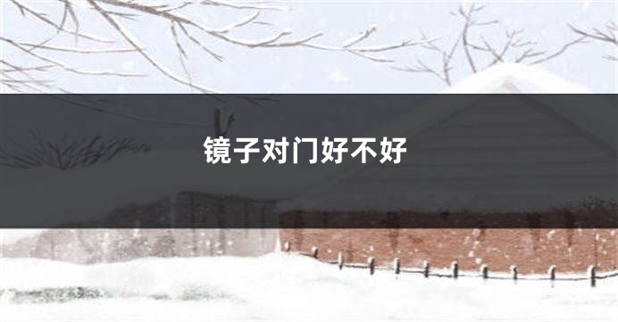 镜子对门好不好