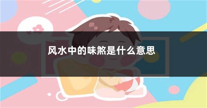 风水中的味煞是什么意思