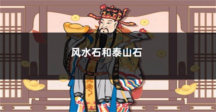 风水石和泰山石