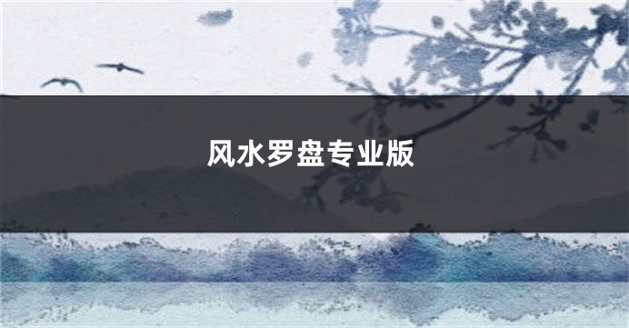 风水罗盘专业版