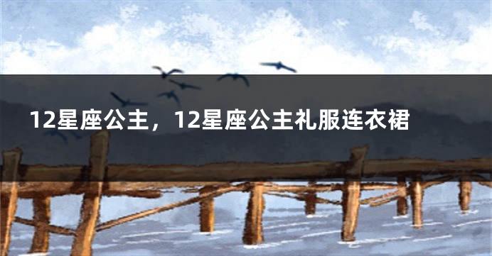 12星座公主，12星座公主礼服连衣裙