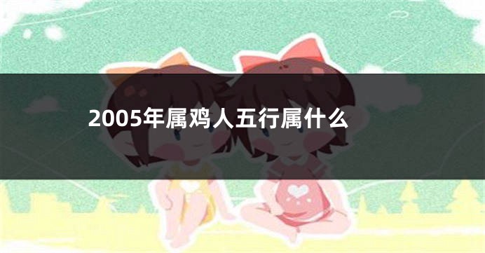 2005年属鸡人五行属什么