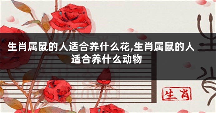 生肖属鼠的人适合养什么花,生肖属鼠的人适合养什么动物