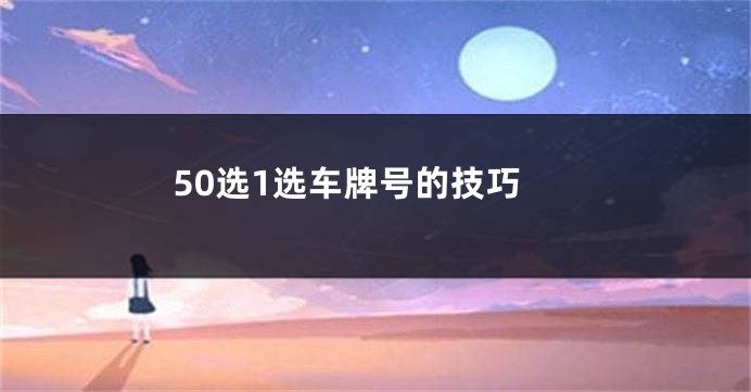 50选1选车牌号的技巧