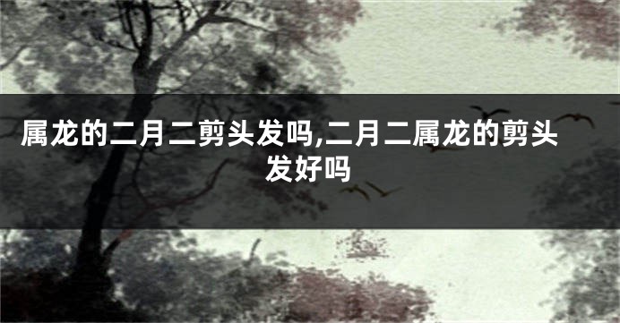 属龙的二月二剪头发吗,二月二属龙的剪头发好吗