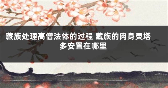 藏族处理高僧法体的过程 藏族的肉身灵塔多安置在哪里