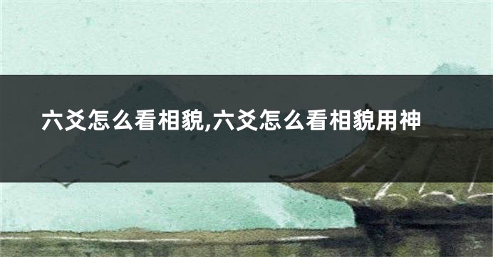 六爻怎么看相貌,六爻怎么看相貌用神