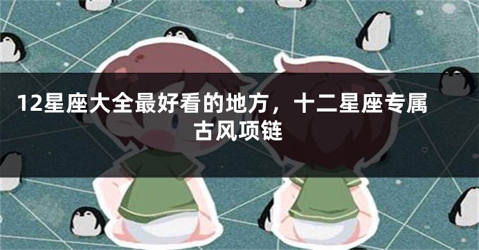 12星座大全最好看的地方，十二星座专属古风项链