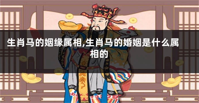 生肖马的姻缘属相,生肖马的婚姻是什么属相的