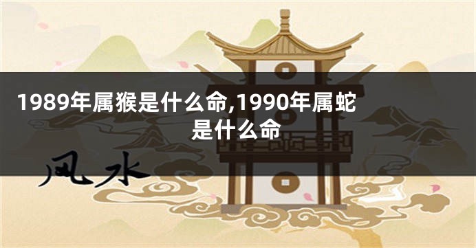 1989年属猴是什么命,1990年属蛇是什么命