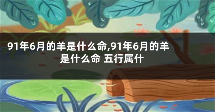 91年6月的羊是什么命,91年6月的羊是什么命 五行属什