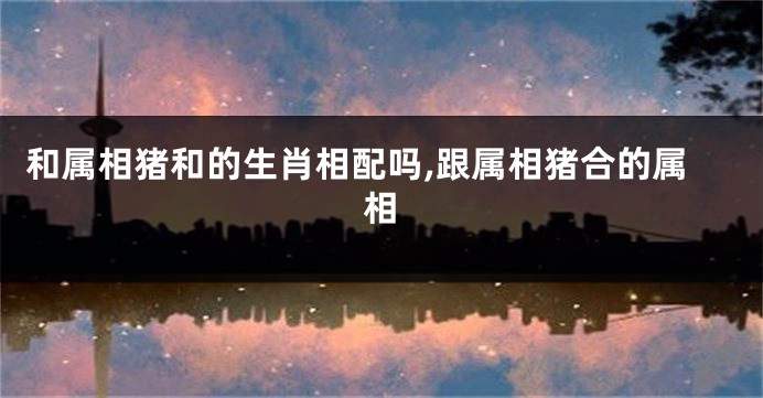 和属相猪和的生肖相配吗,跟属相猪合的属相