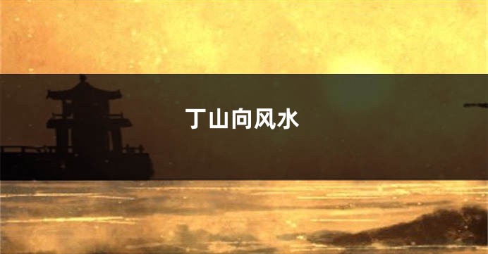 丁山向风水