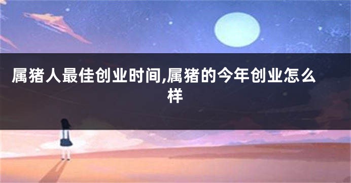 属猪人最佳创业时间,属猪的今年创业怎么样