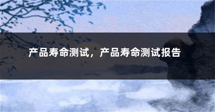 产品寿命测试，产品寿命测试报告