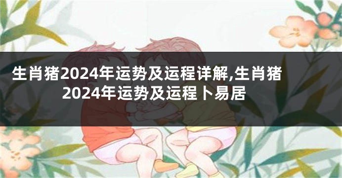 生肖猪2024年运势及运程详解,生肖猪2024年运势及运程卜易居