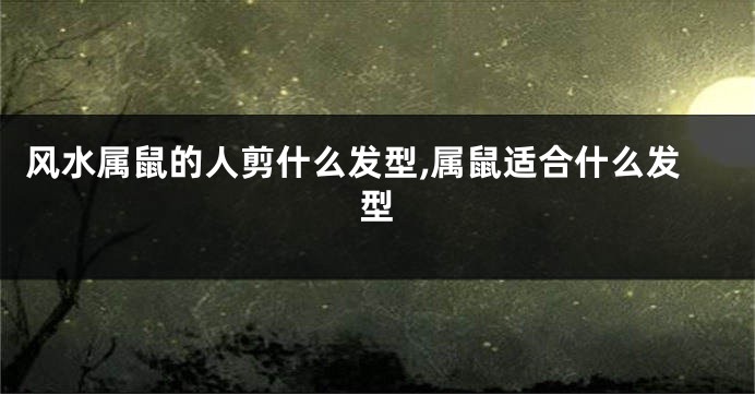 风水属鼠的人剪什么发型,属鼠适合什么发型