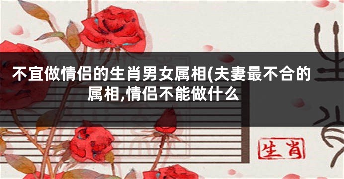 不宜做情侣的生肖男女属相(夫妻最不合的属相,情侣不能做什么