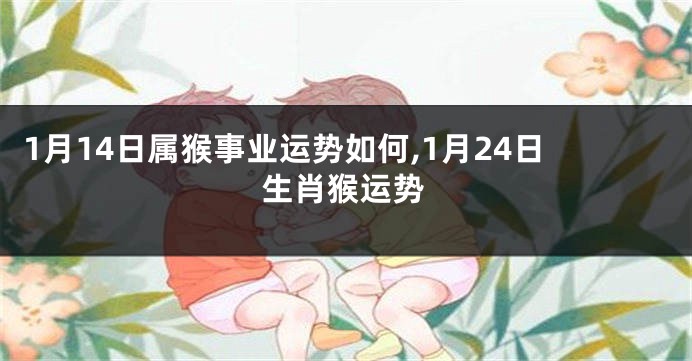 1月14日属猴事业运势如何,1月24日生肖猴运势