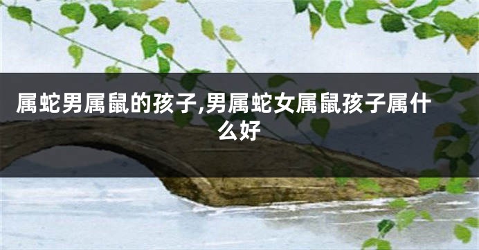 属蛇男属鼠的孩子,男属蛇女属鼠孩子属什么好