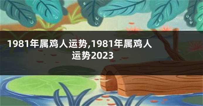 1981年属鸡人运势,1981年属鸡人运势2023