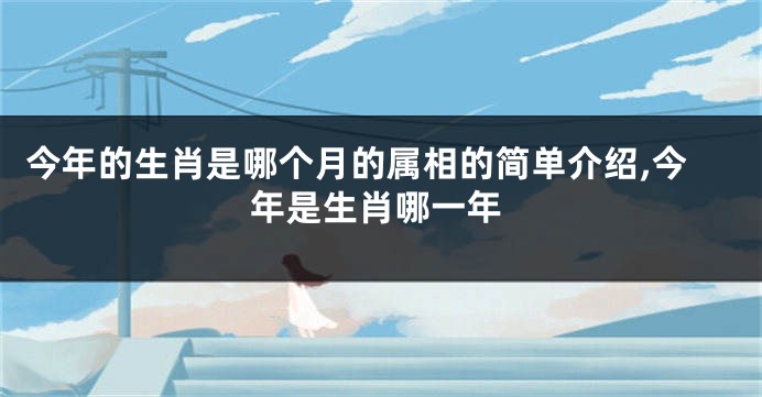 今年的生肖是哪个月的属相的简单介绍,今年是生肖哪一年