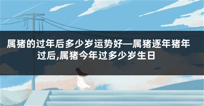 属猪的过年后多少岁运势好—属猪逐年猪年过后,属猪今年过多少岁生日