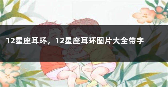 12星座耳环，12星座耳环图片大全带字