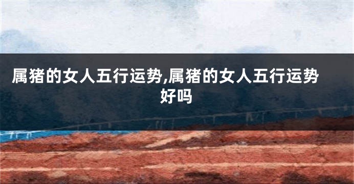 属猪的女人五行运势,属猪的女人五行运势好吗