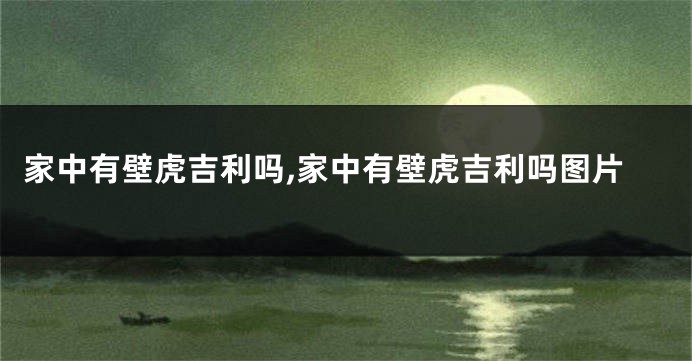 家中有壁虎吉利吗,家中有壁虎吉利吗图片
