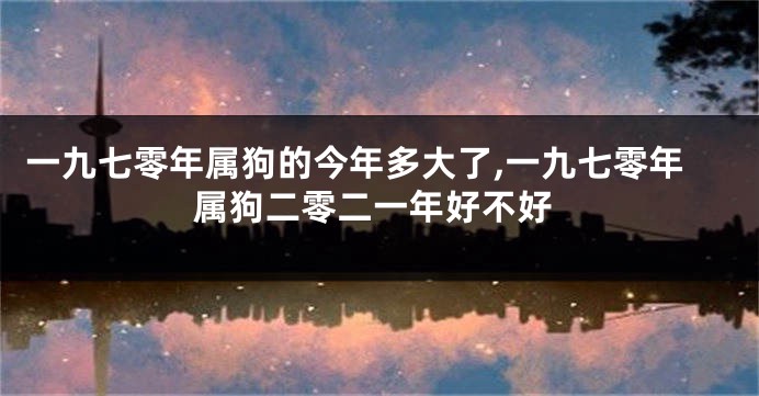 一九七零年属狗的今年多大了,一九七零年属狗二零二一年好不好
