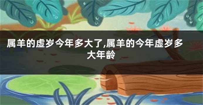 属羊的虚岁今年多大了,属羊的今年虚岁多大年龄