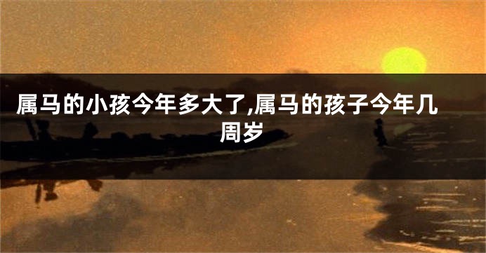 属马的小孩今年多大了,属马的孩子今年几周岁