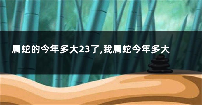 属蛇的今年多大23了,我属蛇今年多大